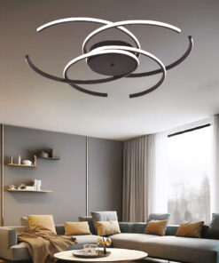 Inlight Πλαφονιέρα οροφής LED 46W 3CCT σε μαύρη απόχρωση D:60cm (6111-B)