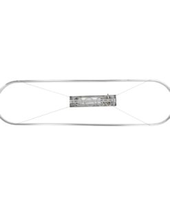 GLOBOSTAR® BOLIVAR 61273 Μοντέρνο Κρεμαστό Φωτιστικό Οροφής LED 54W 6210lm 360° AC 220-240V IP20 Ρυθμιζόμενο Λευκό CCT με Χειριστήριο από 2700K έως 6000K Dimmable – Lumileds SMD Chip – Νίκελ Βούρτσας – Μ120 x Π30 x Υ2cm – 3 Χρόνια Εγγύηση