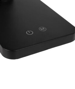 GLOBOSTAR® TEBLA 60481 Μοντέρνο Επιτραπέζιο Φωτιστικό Γραφείου LED 5W 500lm 120° AC 220-240V IP20 Ρυθμιζόμενο Λευκό CCT με Αφή 2700K/4500K/6000K Dimmable – Bridgelux SMD Chip – Μαύρο – Μ11 x Π31 x Υ52cm – 2 Χρόνια Εγγύηση