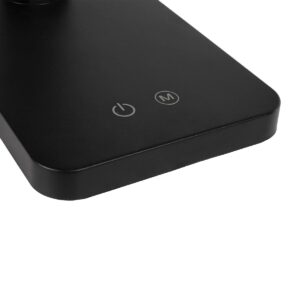 GLOBOSTAR® TEBLA 60481 Μοντέρνο Επιτραπέζιο Φωτιστικό Γραφείου LED 5W 500lm 120° AC 220-240V IP20 Ρυθμιζόμενο Λευκό CCT με Αφή 2700K/4500K/6000K Dimmable – Bridgelux SMD Chip – Μαύρο – Μ11 x Π31 x Υ52cm – 2 Χρόνια Εγγύηση