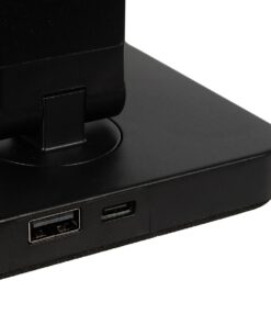 GLOBOSTAR® TEBLA 60481 Μοντέρνο Επιτραπέζιο Φωτιστικό Γραφείου LED 5W 500lm 120° AC 220-240V IP20 Ρυθμιζόμενο Λευκό CCT με Αφή 2700K/4500K/6000K Dimmable – Bridgelux SMD Chip – Μαύρο – Μ11 x Π31 x Υ52cm – 2 Χρόνια Εγγύηση