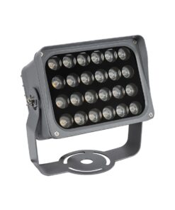 GLOBOSTAR® FLOODXENA 90128 Προβολέας Σποτ Wall Washer LED 24W 2640lm 10° AC 220-240V Αδιάβροχο IP65 Θερμό Λευκό 2700K – Bridgelux SMD Chip – Γκρι Ανθρακί – Μ18 x Π13.5 x Υ18cm – 3 Χρόνια Εγγύηση