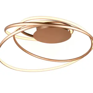 Trio Lighting NALA - 644310179 Φωτιστικό Οροφής LED 57W 6800lm Step Dimmable CCT Χρυσό