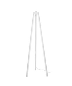 GLOBOSTAR® TRIPOD 203-0259 Μοντέρνο Επιδαπέδιο Φωτιστικό με Ντουί 1 x E27 AC 220-240V IP20 – Λευκό – Μ38 x Π38 x Υ120cm