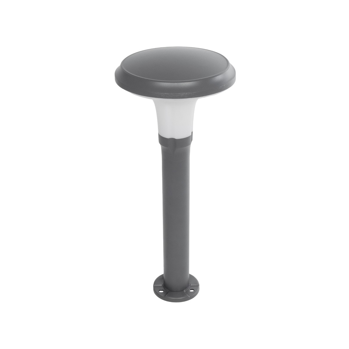 GLOBOSTAR® WHISPER 90548 Φωτιστικό Κολωνάκι Κήπου με Ντουί 1 x E27 AC 220-240V Αδιάβροχο IP65 – Γκρι Ανθρακί – Μ27 x Π27 x Υ79cm