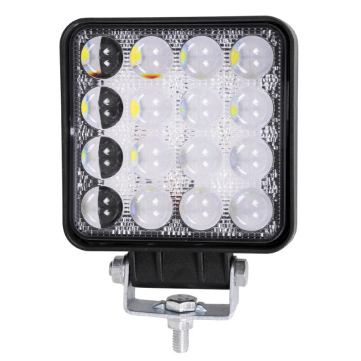 GLOBOSTAR® WORKPRO 85408 Προβολάκι LED 48W 4800lm 45° DC 10-30V Αδιάβροχο IP65 Ψυχρό Λευκό 6000K – CREE XBD 7D Chip – Μ10.8 x Π3.2 x Υ12.8cm – 2 Χρόνια Εγγύηση