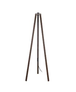 GLOBOSTAR® TRIPOD 203-0257 Μοντέρνο Επιδαπέδιο Φωτιστικό με Ντουί 1 x E27 AC 220-240V IP20 – Καφέ – Μ38 x Π38 x Υ120cm