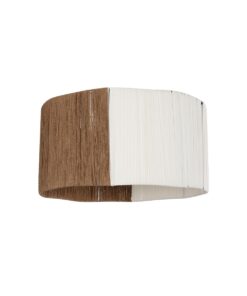 GLOBOSTAR® TAG 205-0060 Boho Κρεμαστό Φωτιστικό Οροφής με Ντουί 1 x E27 AC 220-240V IP20 – Μπεζ & Καφέ – M60 x Π60 x 35cm