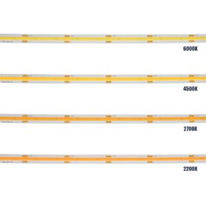 GLOBOSTAR® BEE 70352 Ταινία LED 10W/m 900lm/m 120° DC 24V IP20 528 x COB Chip/m Θερμό Λευκό 2700K Dimmable – Sanan COB Chip – Μ500 x Π1 x Υ0.2cm – Ρολό 5 Μέτρων – 5 Χρόνια Εγγύηση