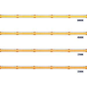 GLOBOSTAR® BEE 70359 Ταινία LED 8W/m 880lm/m 120° DC 24V IP20 320 x COB Chip/m Ψυχρό Λευκό 6000K Dimmable – Sanan COB Chip – Μ500 x Π0.8 x Υ0.2cm – Ρολό 5 Μέτρων – 5 Χρόνια Εγγύηση