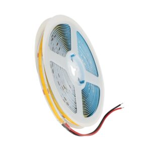 GLOBOSTAR® BEE 70360 Ταινία LED 8W/m 800lm/m 120° DC 24V IP20 320 x COB Chip/m Φυσικό Λευκό 4500K Dimmable – Sanan COB Chip – Μ500 x Π0.8 x Υ0.2cm – Ρολό 5 Μέτρων – 5 Χρόνια Εγγύηση