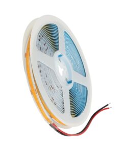 GLOBOSTAR® BEE 70362 Ταινία LED 8W/m 640lm/m 120° DC 24V IP20 320 x COB Chip/m Ultra Θερμό Λευκό 2200K Dimmable – Sanan COB Chip – Μ500 x Π0.8 x Υ0.2cm – Ρολό 5 Μέτρων – 5 Χρόνια Εγγύηση
