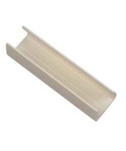 GloboStar® 70629 Πλαστική Βάση Στήριξης για Neon Flex 120° – Μπεζ -Μ4.8 x Π1.4 x Υ1.3cm
