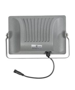 GLOBOSTAR® LUMOVOX 73067 Προβολέας LED 100W 5000lm 120° DC 5V με Φωτοβολταϊκό Panel 5V 8W & Επαναφορτιζόμενη Μπαταρία Li-ion 3.2V 5000mAh Αδιάβροχο IP67 Ψυχρό Λευκό 6000K – 120 x SMD2835 Sanan Chip – Γκρι Ανθρακί – Μ25 x Π5.5 x Υ17.5cm – 2 Χρόνια Εγγύηση