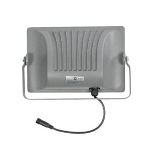 GLOBOSTAR® LUMOVOX 73067 Προβολέας LED 100W 5000lm 120° DC 5V με Φωτοβολταϊκό Panel 5V 8W & Επαναφορτιζόμενη Μπαταρία Li-ion 3.2V 5000mAh Αδιάβροχο IP67 Ψυχρό Λευκό 6000K – 120 x SMD2835 Sanan Chip – Γκρι Ανθρακί – Μ25 x Π5.5 x Υ17.5cm – 2 Χρόνια Εγγύηση