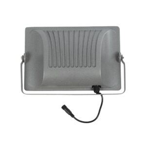 GLOBOSTAR® LUMOVOX 73068 Προβολέας LED 200W 10000lm 120° DC 5V με Φωτοβολταϊκό Panel 5V 12W & Επαναφορτιζόμενη Μπαταρία Li-ion 3.2V 10000mAh Αδιάβροχο IP67 Ψυχρό Λευκό 6000K – 180 x SMD2835 Sanan Chip – Γκρι Ανθρακί – Μ29.5 x Π5.5 x Υ19cm – 2 Χρόνια Εγγύηση