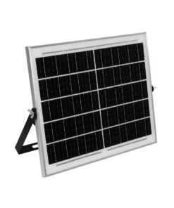 GLOBOSTAR® LUMOVOX 73068 Προβολέας LED 200W 10000lm 120° DC 5V με Φωτοβολταϊκό Panel 5V 12W & Επαναφορτιζόμενη Μπαταρία Li-ion 3.2V 10000mAh Αδιάβροχο IP67 Ψυχρό Λευκό 6000K – 180 x SMD2835 Sanan Chip – Γκρι Ανθρακί – Μ29.5 x Π5.5 x Υ19cm – 2 Χρόνια Εγγύηση