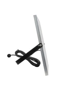 GLOBOSTAR® LUMOVOX 73068 Προβολέας LED 200W 10000lm 120° DC 5V με Φωτοβολταϊκό Panel 5V 12W & Επαναφορτιζόμενη Μπαταρία Li-ion 3.2V 10000mAh Αδιάβροχο IP67 Ψυχρό Λευκό 6000K – 180 x SMD2835 Sanan Chip – Γκρι Ανθρακί – Μ29.5 x Π5.5 x Υ19cm – 2 Χρόνια Εγγύηση