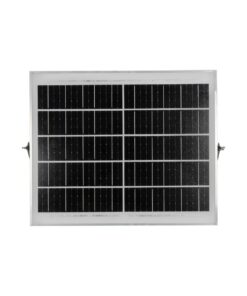 GLOBOSTAR® LUMOVOX 73068 Προβολέας LED 200W 10000lm 120° DC 5V με Φωτοβολταϊκό Panel 5V 12W & Επαναφορτιζόμενη Μπαταρία Li-ion 3.2V 10000mAh Αδιάβροχο IP67 Ψυχρό Λευκό 6000K – 180 x SMD2835 Sanan Chip – Γκρι Ανθρακί – Μ29.5 x Π5.5 x Υ19cm – 2 Χρόνια Εγγύηση