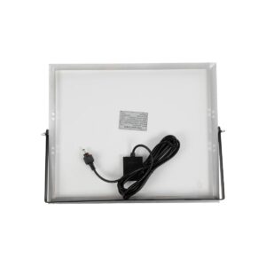 GLOBOSTAR® LUMOVOX 73068 Προβολέας LED 200W 10000lm 120° DC 5V με Φωτοβολταϊκό Panel 5V 12W & Επαναφορτιζόμενη Μπαταρία Li-ion 3.2V 10000mAh Αδιάβροχο IP67 Ψυχρό Λευκό 6000K – 180 x SMD2835 Sanan Chip – Γκρι Ανθρακί – Μ29.5 x Π5.5 x Υ19cm – 2 Χρόνια Εγγύηση