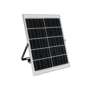 GLOBOSTAR® LUMOVOX 73069 Προβολέας LED 300W 15000lm 120° DC 5V με Φωτοβολταϊκό Panel 5V 20W & Επαναφορτιζόμενη Μπαταρία Li-ion 3.2V 15000mAh Αδιάβροχο IP67 Ψυχρό Λευκό 6000K – 360 x SMD2835 Sanan Chip – Γκρι Ανθρακί – Μ37 x Π7.5 x Υ27cm – 2 Χρόνια Εγγύηση