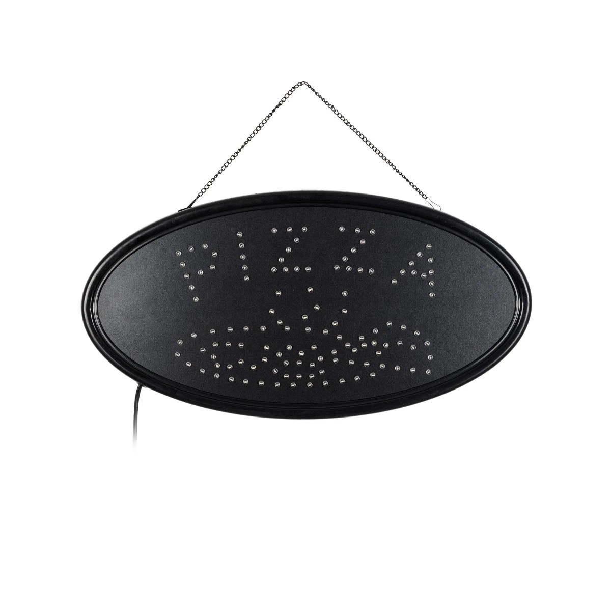 GloboStar® 75685 Φωτιστικό Ταμπέλα LED Οβάλ Σήμανσης PIZZA 3W με Πρίζα AC 230V – Μ48 x Π1.8 x Υ24.5cm