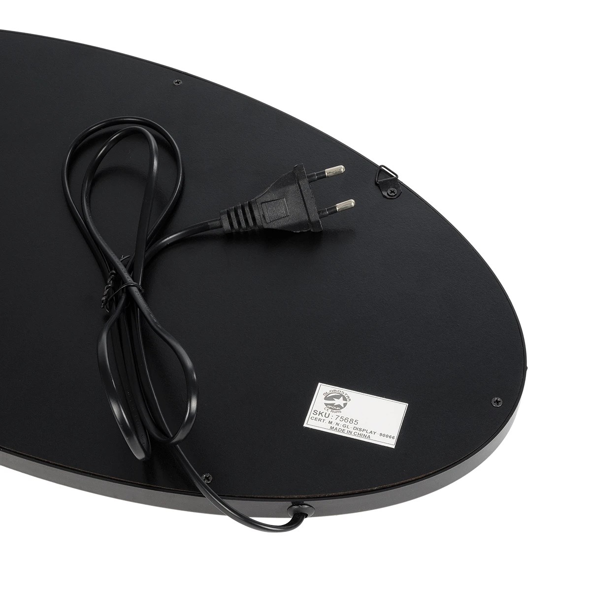 GloboStar® 75685 Φωτιστικό Ταμπέλα LED Οβάλ Σήμανσης PIZZA 3W με Πρίζα AC 230V – Μ48 x Π1.8 x Υ24.5cm