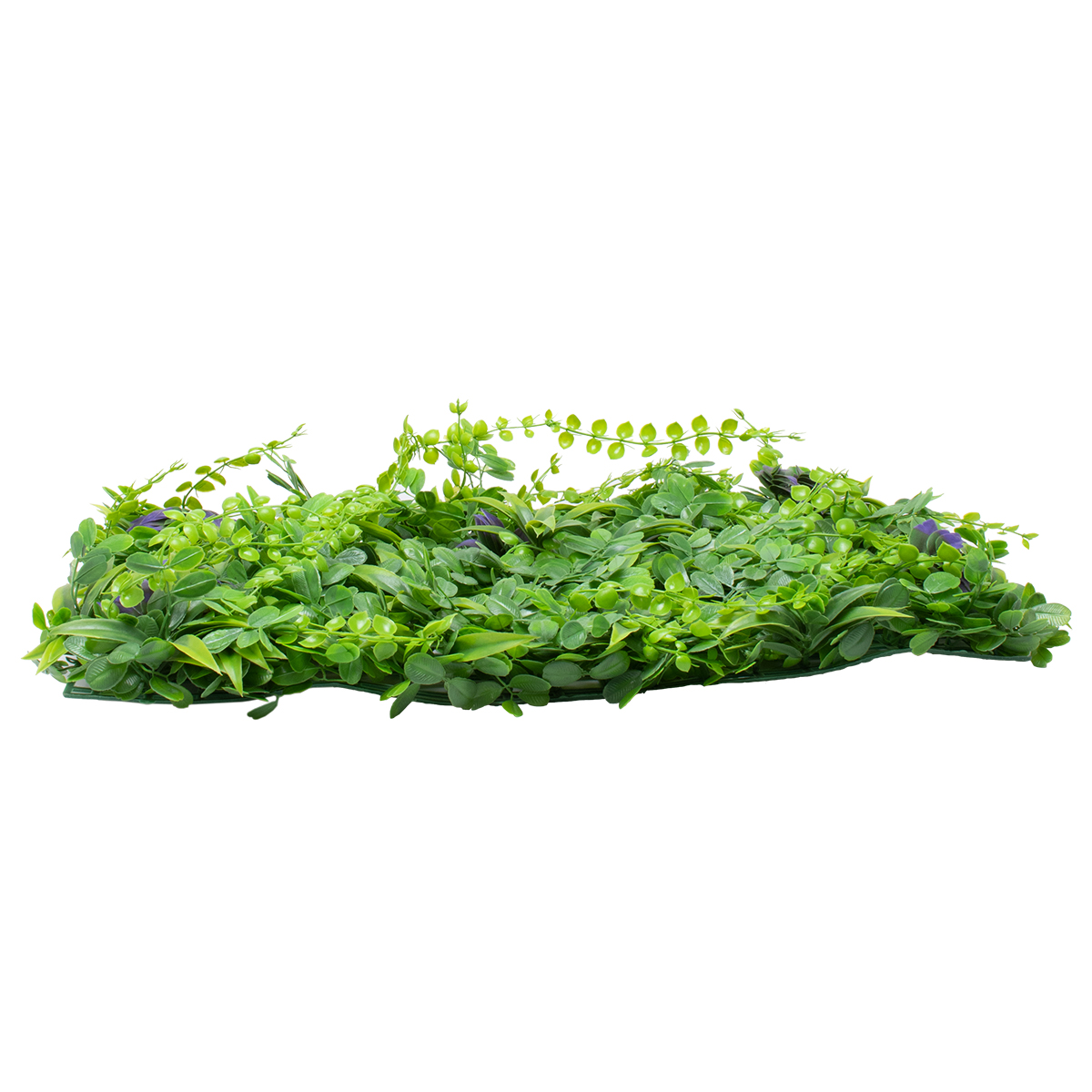 GLOBOSTAR® PEPPEROMIA 78434 Τεχνητό Πάνελ Φυλλωσιάς / Κάθετος Κήπος Πεπερόμια & Ζεβρίνα – Πράσινο – Μ60 x Π9 x Υ40cm