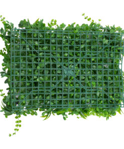 GLOBOSTAR® PEPPEROMIA 78434 Τεχνητό Πάνελ Φυλλωσιάς / Κάθετος Κήπος Πεπερόμια & Ζεβρίνα – Πράσινο – Μ60 x Π9 x Υ40cm