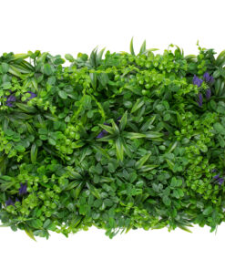 GLOBOSTAR® PEPPEROMIA 78434 Τεχνητό Πάνελ Φυλλωσιάς / Κάθετος Κήπος Πεπερόμια & Ζεβρίνα – Πράσινο – Μ60 x Π9 x Υ40cm