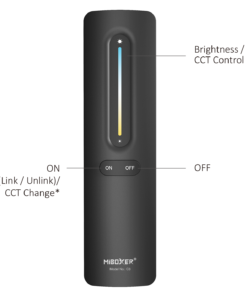 MiBoxer Τηλεχειριστήριο RF 1 Ζώνης για Ταινίες LED Μονόχρωμες/CCT ACA – A-C3