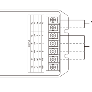 MiBoxer RF Controller/Dimmer για Ταινίες LED 12V/24V/48V 360W/720W/1440W Μονόχρωμες/CCT/RGB/RGBW/RGB+CCT ACA – A-HR5