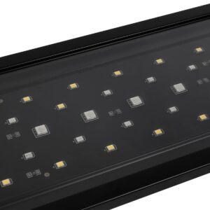 GLOBOSTAR® AQUARIUS 79680 Φωτιστικό Ενυδρείου με Ενσωματωμένο Χειριστήριο LED 19W 950lm 120° AC 220-240V Αδιάβροχο IP44 Πολύχρωμο RGBW Dimmable – Sanan SMD Chip – Μαύρο – Μ60 x Π11 x Υ3cm – 2 Χρόνια Εγγύηση