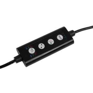 GLOBOSTAR® AQUARIUS 79680 Φωτιστικό Ενυδρείου με Ενσωματωμένο Χειριστήριο LED 19W 950lm 120° AC 220-240V Αδιάβροχο IP44 Πολύχρωμο RGBW Dimmable – Sanan SMD Chip – Μαύρο – Μ60 x Π11 x Υ3cm – 2 Χρόνια Εγγύηση