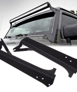 GloboStar® 85559 ΣΕΤ 2 Βάσεις Στήριξης για 1 Μπάρα LED για JEEP WRANGLER TJ Μοντέλο από 1997 έως 2006