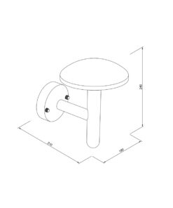 it-Lighting Keowee LED 12W 3CCT Outdoor Wall Lamp Black D:180 x 210 x 240 mm (80205210)