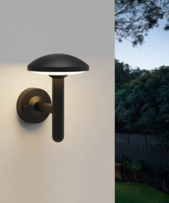 it-Lighting Keowee LED 12W 3CCT Outdoor Wall Lamp Black D:180 x 210 x 240 mm (80205210)