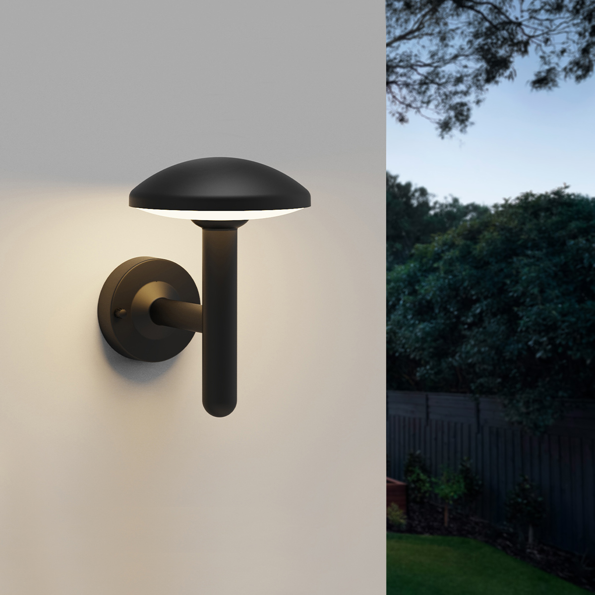 it-Lighting Keowee LED 12W 3CCT Outdoor Wall Lamp Black D:180 x 210 x 240 mm (80205210)