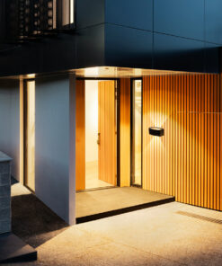 it-Lighting Winona 1xΕ27 Outdoor Up-Down Wall Lamp Black D:90x120x220mm (80205414)