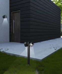 it-Lighting Canyon 1xGU10 Outdoor Wall Lamp Black D:100x105x135mm (80206214)