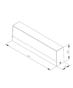 it-Lighting Gio LED 16W 3CCT Outdoor Up-Down Wall Lamp Grey D:46x83x331mm (80206330)