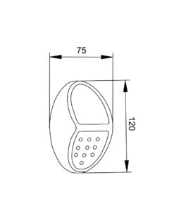 it-Lighting Moon LED 0,8W 2700K | 6500K Solar Outdoor Wall Lamp Black D:120x75x41mm (80206810S)