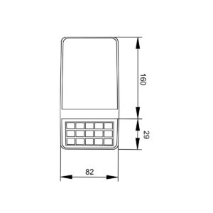 it-Lighting Annecy LED 2W 2700K | 6500K Solar Outdoor Wall Lamp Black D:160x82x29 mm (80206910S)