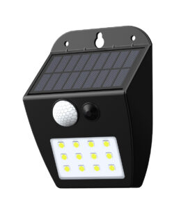 it-Lighting Meribel LED 2W 3000K Solar Outdoor Wall Lamp Black D:130x10x50mm (80207011S)