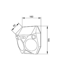 it-Lighting Tortoise LED 6W 3000K Solar Outdoor Wall Lamp Black D:160x160x60mm (80207211S)