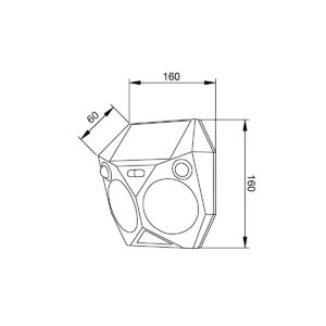 it-Lighting Tortoise LED 6W 3000K Solar Outdoor Wall Lamp Black D:160x160x60mm (80207211S)