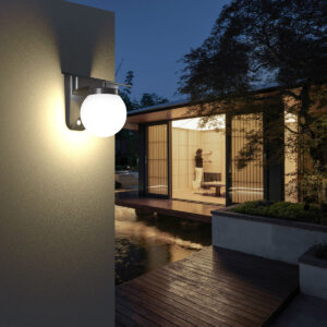 it-Lighting Baikal LED 1W 3000K | 4000K | 6000K Solar Outdoor Wall Lamp Black D:130x190x175 mm (80207310S)