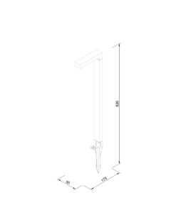 it-Lighting Pueblo – LED 6W 3000K Outdoor Spike / Stand Light in Black Color (80400611)