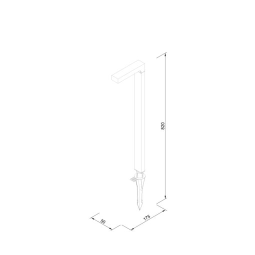 it-Lighting Pueblo – LED 6W 3000K Outdoor Spike / Stand Light in Black Color (80400611)