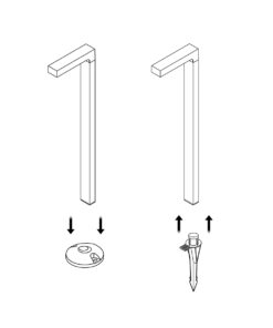 it-Lighting Pueblo – LED 6W 3000K Outdoor Spike / Stand Light in Black Color (80400611)